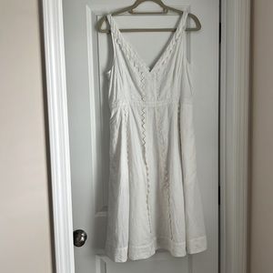 Anthropologie White Sundress